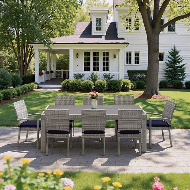 Shop Cannes™ 9 Piece Sunbrella® Outdoor Dining Set