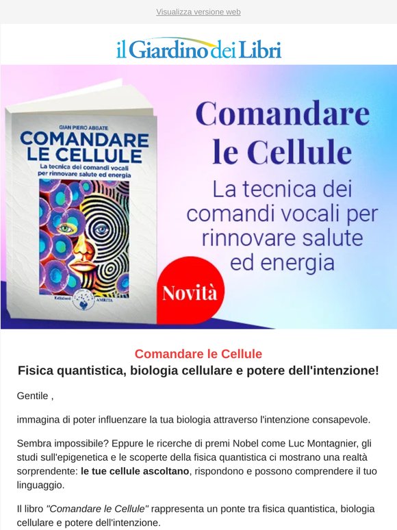 🧬 Comandare le Cellule: la tecnica dei comandi vocali per rinnovare salute ed energia