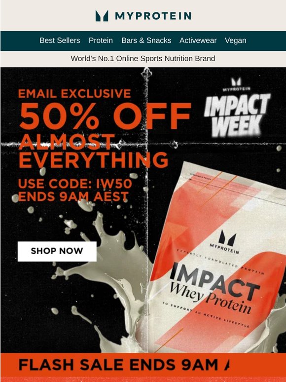 One more chance 👀 50% OFF (almost) EVERYTHING