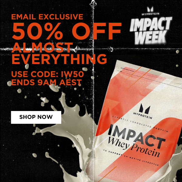EMAIL EXCLUSIVE | 50% OFF ALMOST EVERYTHING
