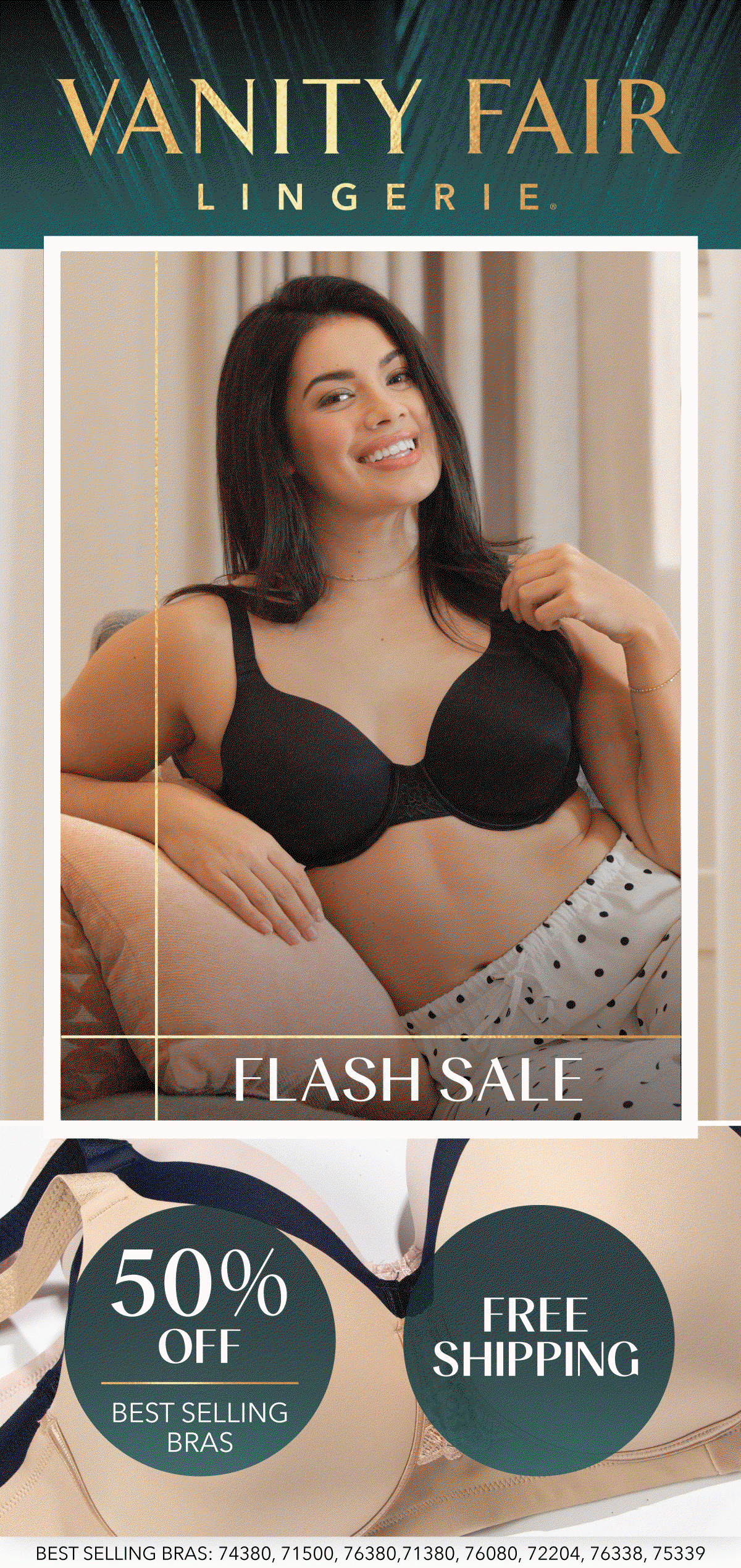 50% off best selling bras