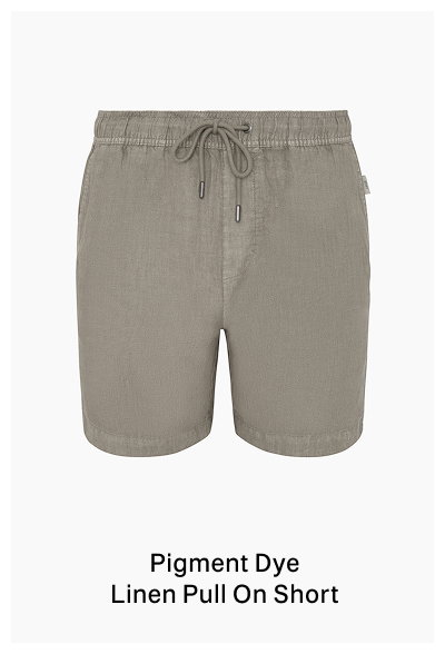 Onia Spring 2026 Men's Pigment Dye Linen Pull On Short