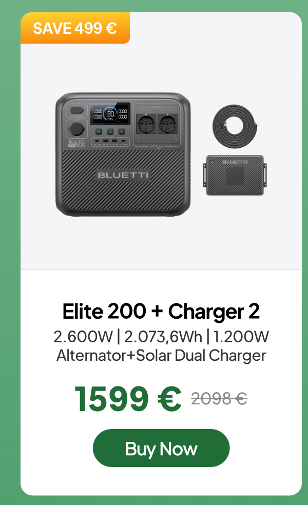 BLUETTI Elite 200 V2+Charger 2