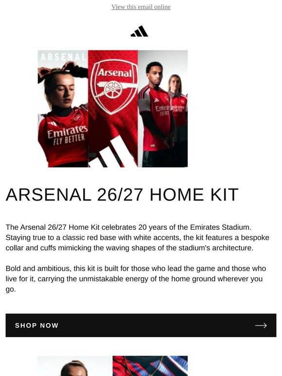 ARSENAL 26/27 HOME KIT