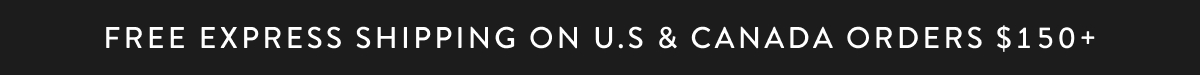 Free Express Shipping over $150