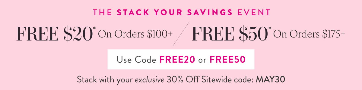 Free $20 on Orders $100+ | Free $50 On Orders $175+