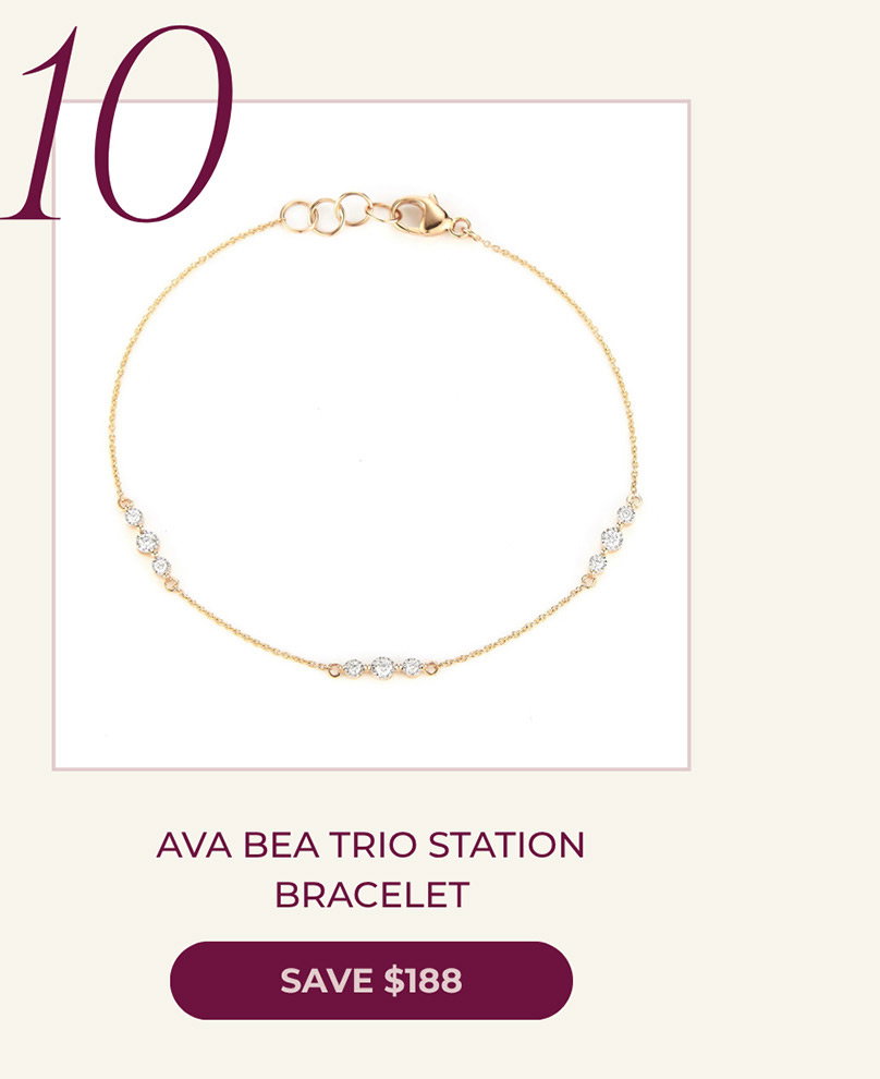 10 AVA BEA TRIO STATION BRACELET | SAVE $188