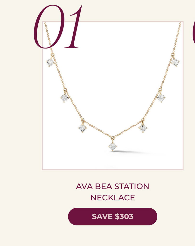 01 AVA BEA STATION NECKLACE | SAVE $303