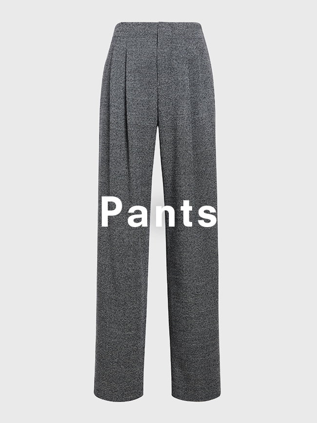 Fontana Pant in Melange Suiting in Dark Grey Melange, 'Pants' overlaid