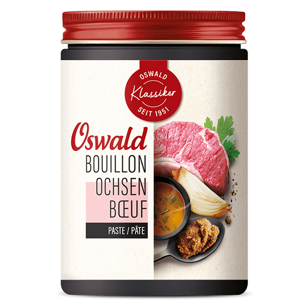 Kleine Dose Ochsenbouillon Paste, Bouillon, Oswald