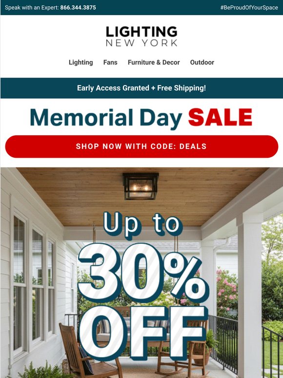 EARLY ACCESS 📢 Your Memorial Day Savings Start Here!