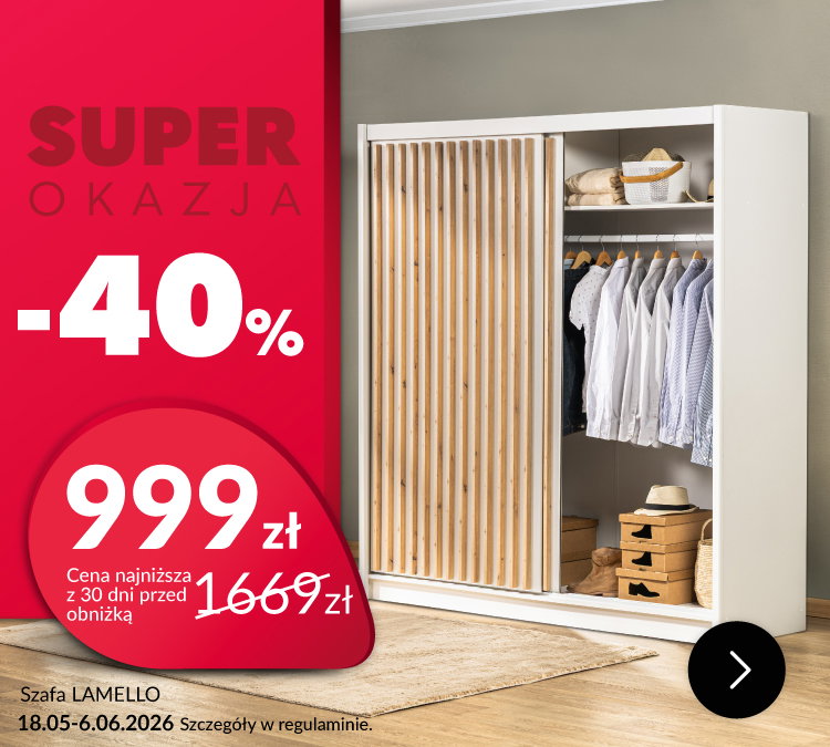 Superokazja szafa LAMELLO -40%