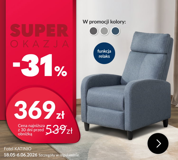 Superokazja fotel KATINIO -31%