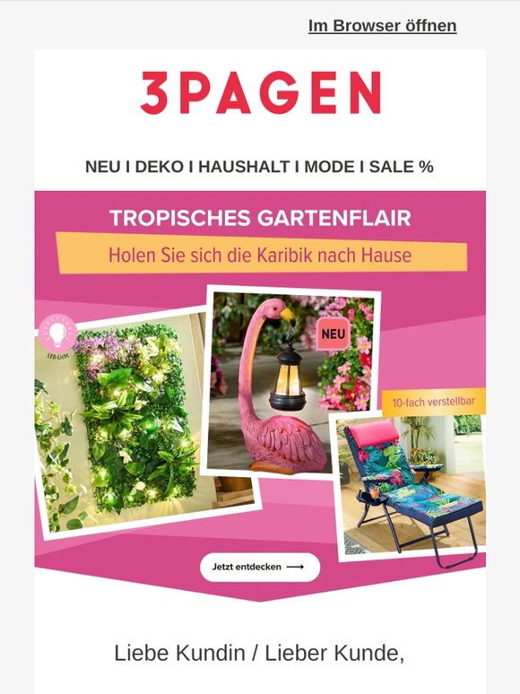 Tropisches Gartenflair entdecken 🦩🌿☀️