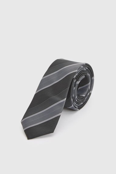 Black Multi Stripe Tie