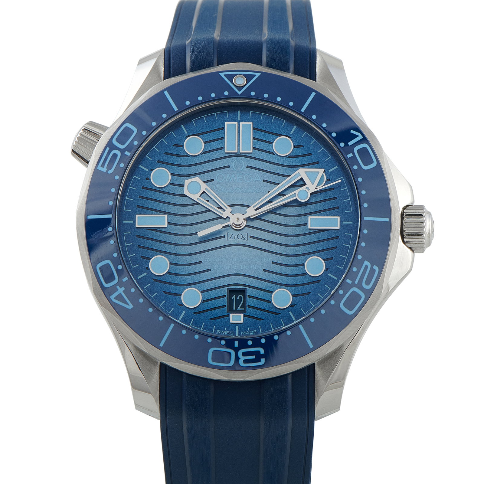 Omega Seamaster Diver Summer Blue Dial Steel Watch 210.32.42.20.03.002