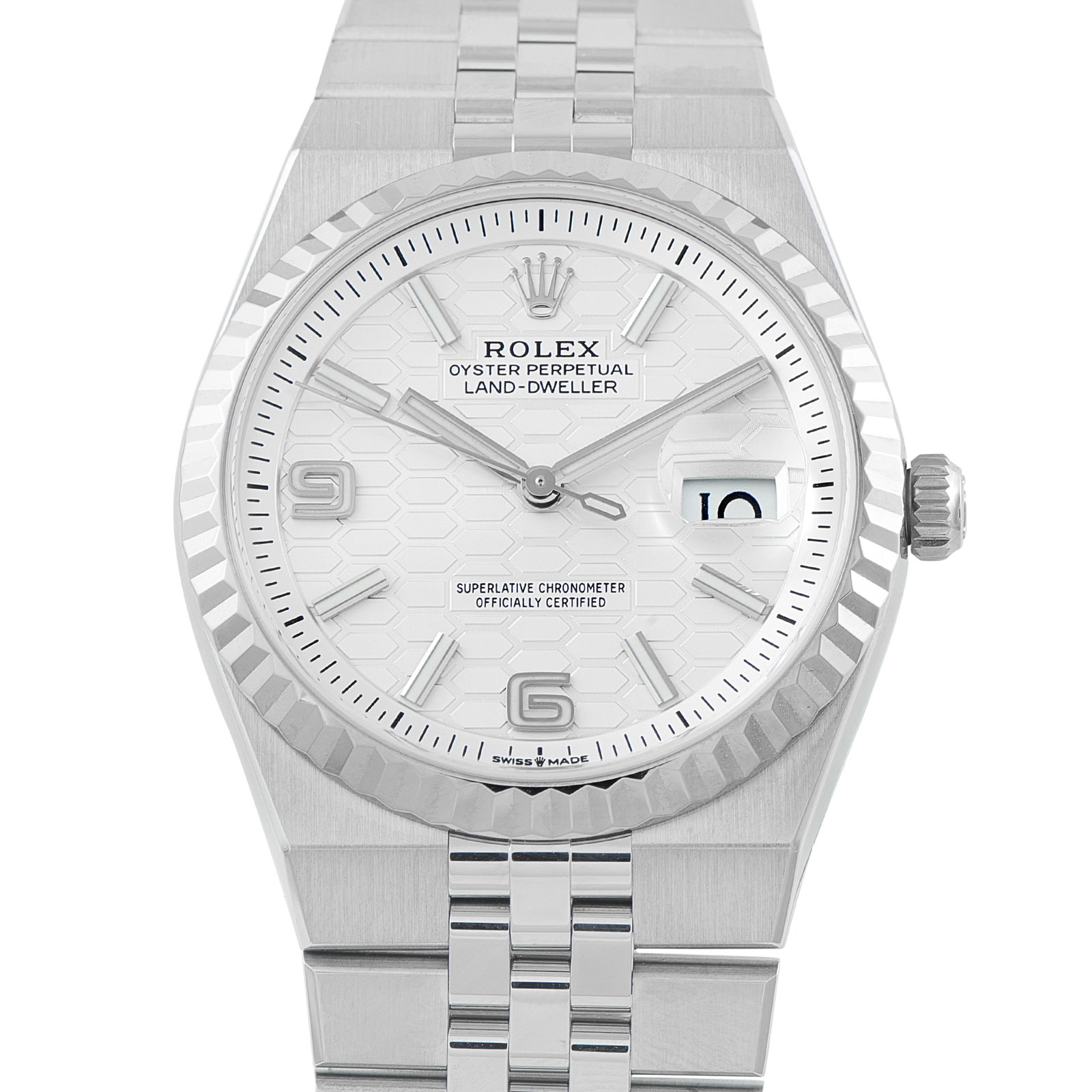 Rolex Land-Dweller 36 Steel Flat Jubilee Watch 127234