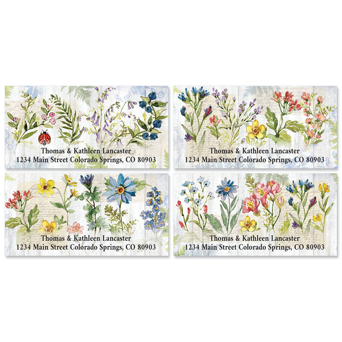 Image of Nature Sings Deluxe Return Address Labels (4 Designs)