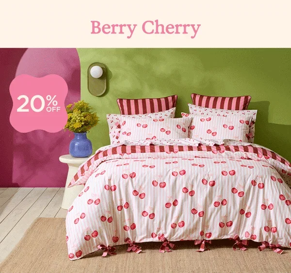 Berry Cherry Quilt Cover