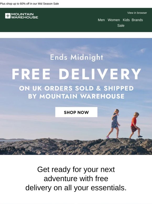 Free Delivery Ends Tonight 🚚