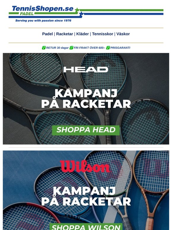🎾 Medlemskampanj på tennis, padel & junior