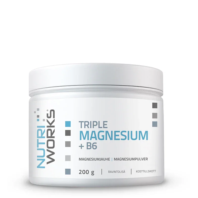 Image of Nutri Works Triple Magnesiumjauhe +B6, 200 g