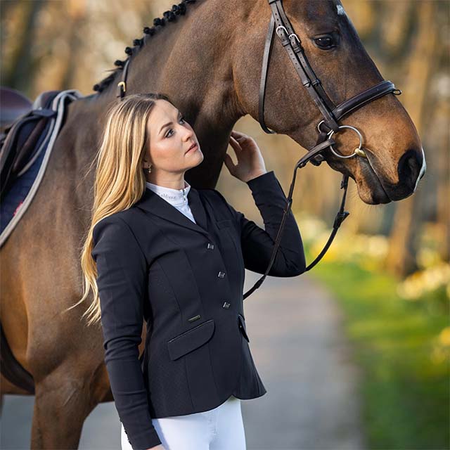 LeMieux Womens Dynamique Show Jacket Navy
