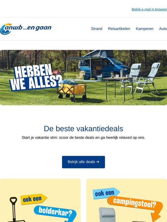Hebben we alles? Bekijk de beste vakantiedeals 🛒