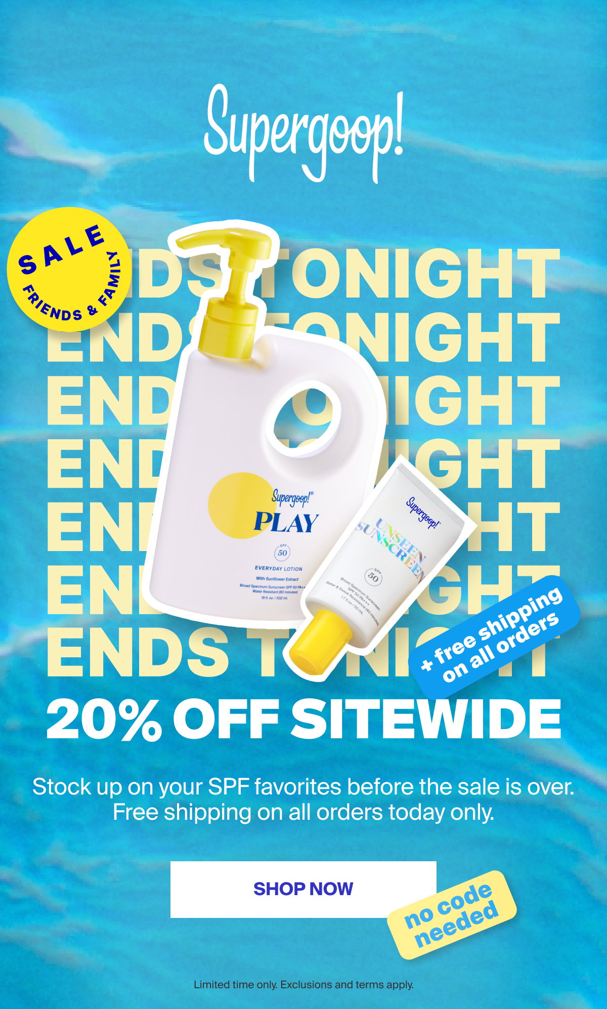 20% Off Sitewide Ends Tonight