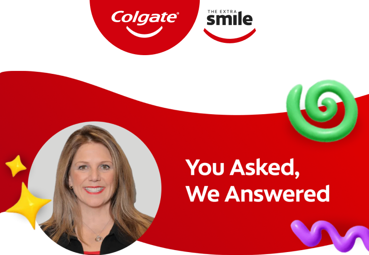 A head shot of dental professional Dr. Natalie Carr-Bustillo (DDS, MS) is shown next to text that reads, you asked, we answered.