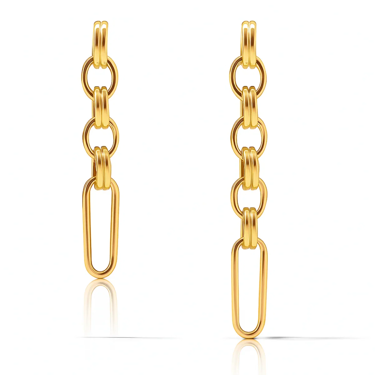 Image of Antonia Asymmetrical Drop Chain Earring