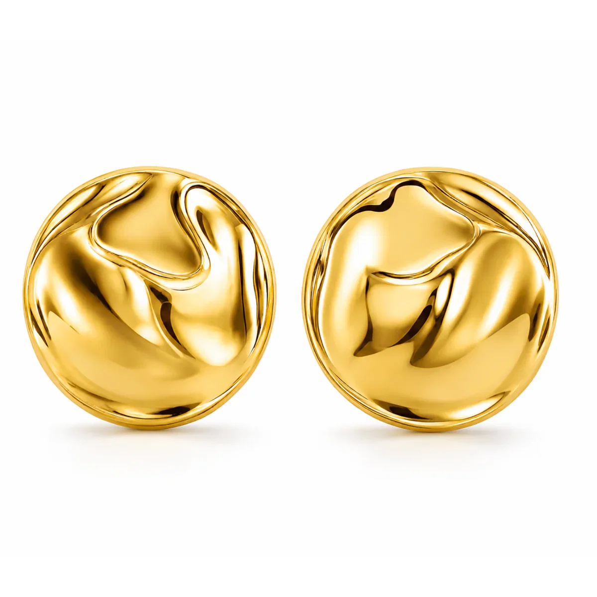 Image of Callan Irregular Disc Earring