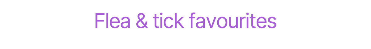 Flea & Tick Favourites