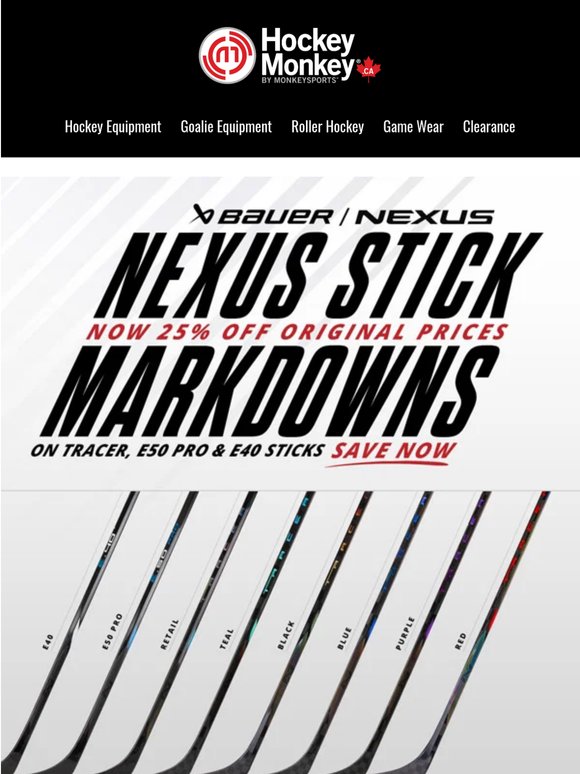 🏒🔥 Bauer Nexus Sticks Now 25% Off — Upgrade Your Shot