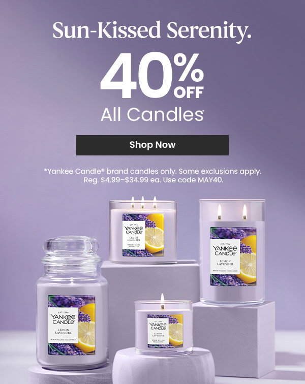 40% Off All Candles