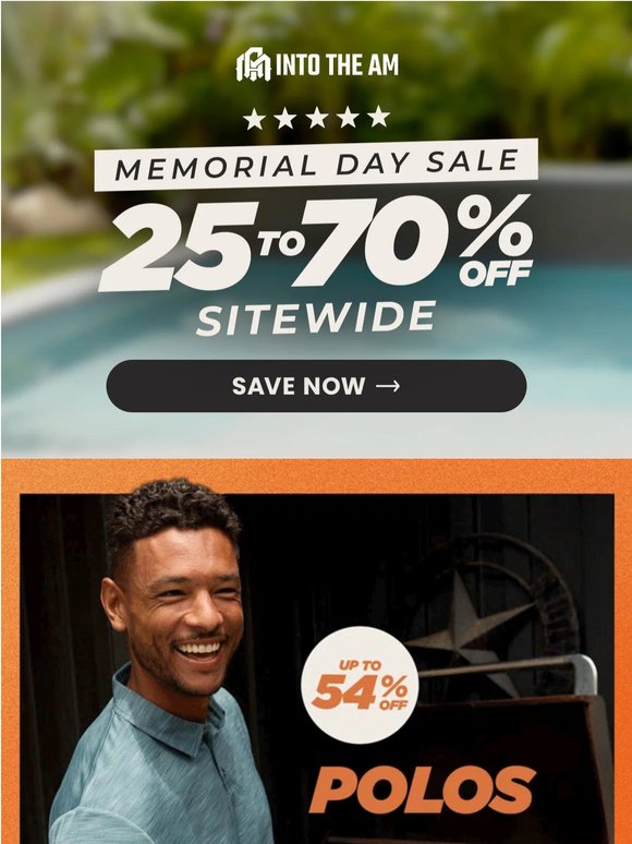Memorial Day Polos, up to 54% off