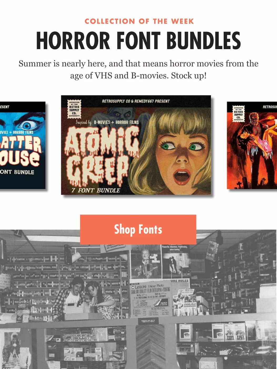 Collection of the Week: Horror Font Bundles