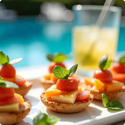 Meriendas y bebidas para combatir el calor