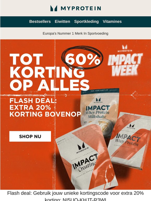 ⚡ Jouw exclusieve FLASH kortingscode