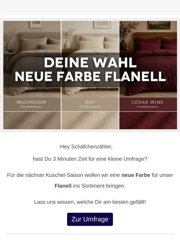 Neue Farbe Flanell - Deine Wahl