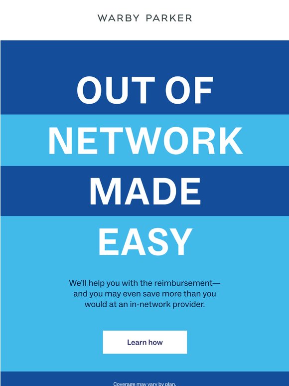 Out of network? You’re in luck.