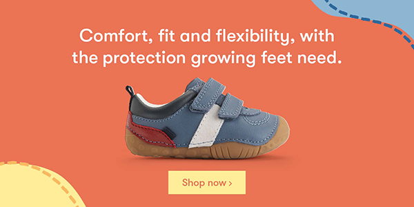 Comfort, fit and flexibility, with the protection growing feet need. Shop now >