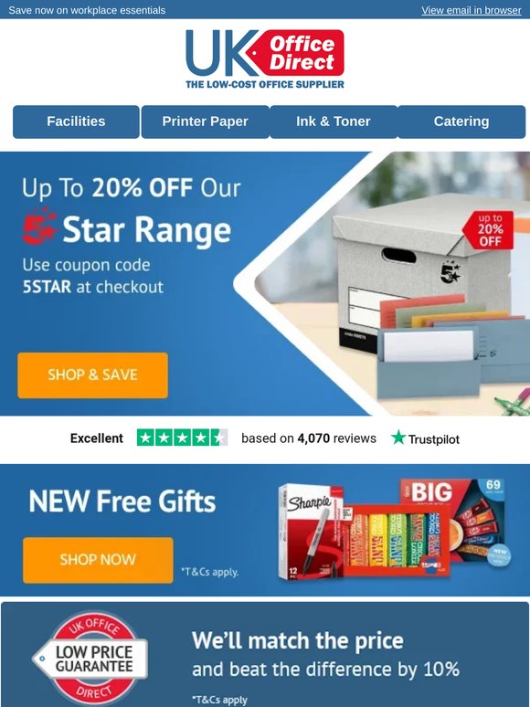 Shop 5 Star with up to 20% off, —!