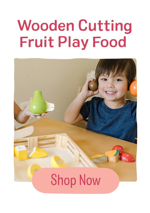 Wooden Cutting Fruit Play Food - Shop Now