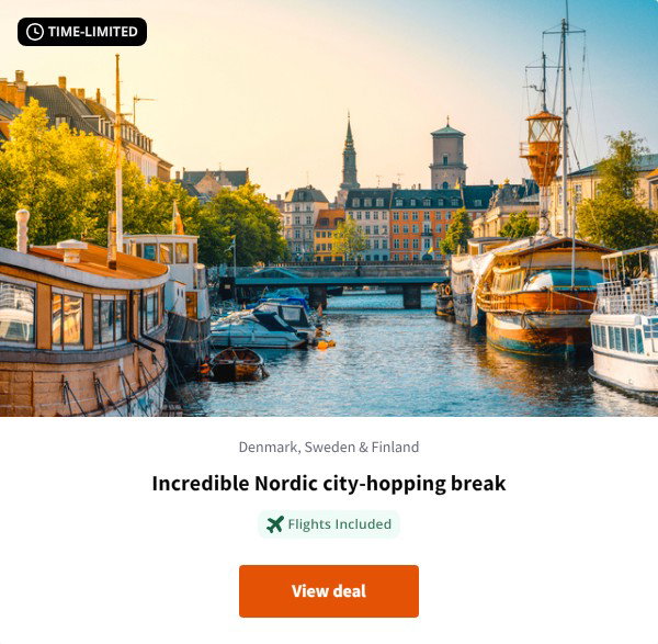 Incredible Nordic city-hopping break