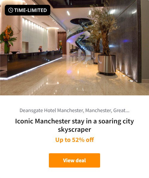 Iconic Manchester stay in a soaring city skyscraper