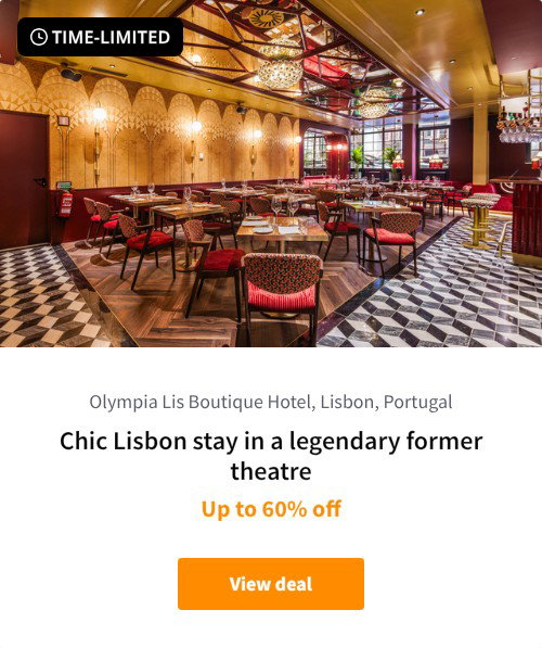 Chic Lisbon stay in a legendary former theatre