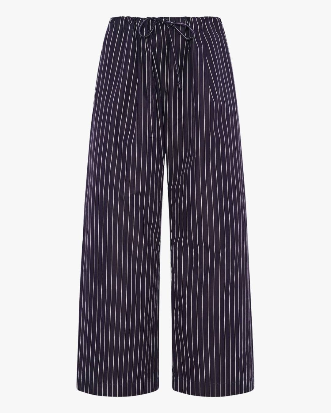 Drawcord Pant Navy/White Stripe
