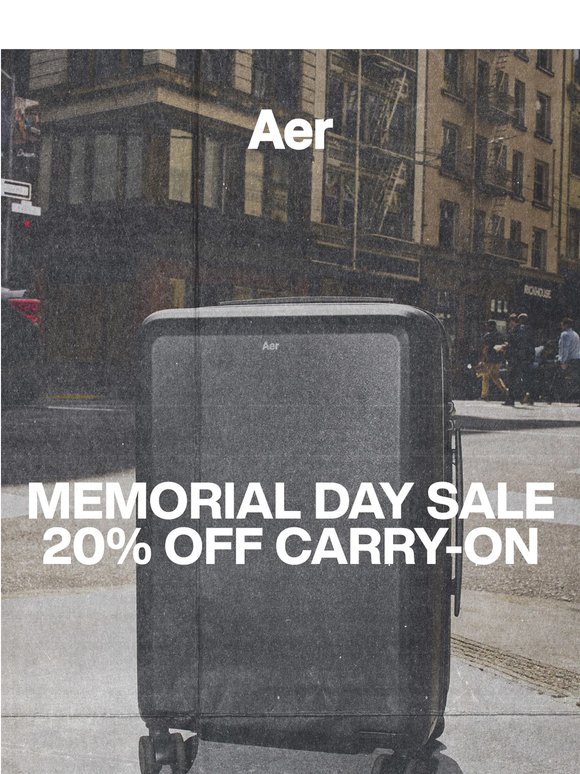 20% Off Carry-Ons for Memorial Day