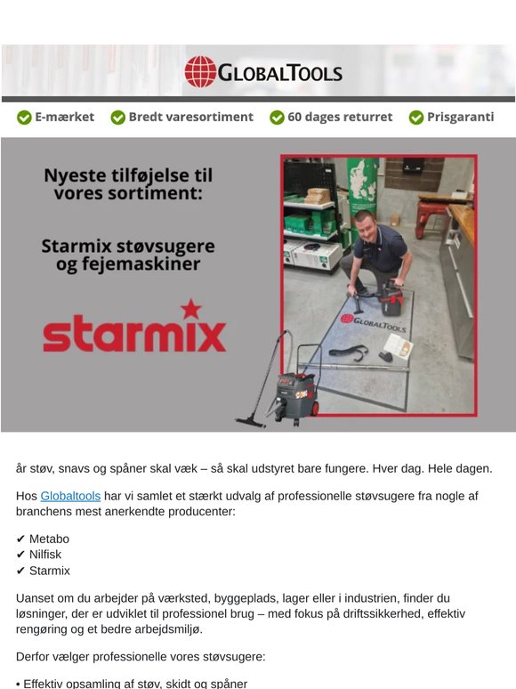 Attraktive godkendte støvsugere - så er der styr på støvet